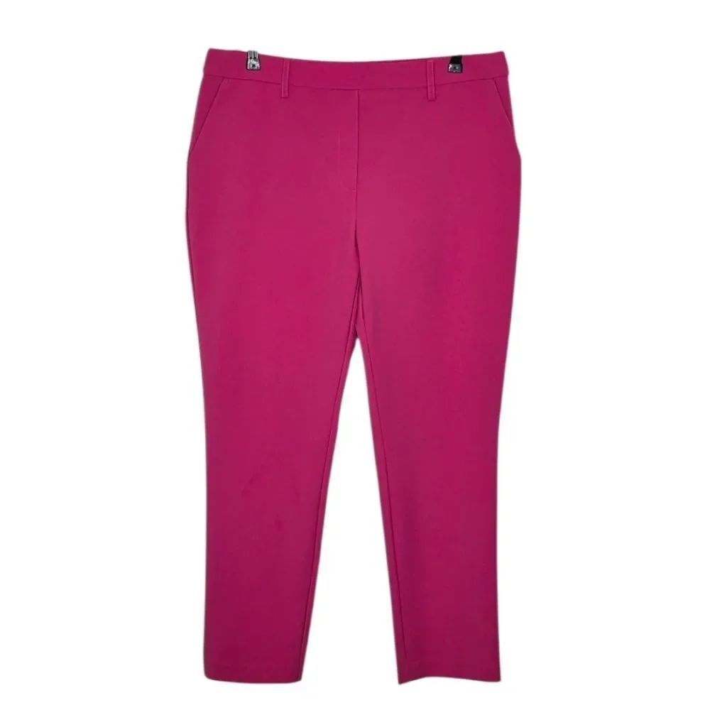 JL Atelier Pink Stretch Pull-on Cropped Pants Size XL